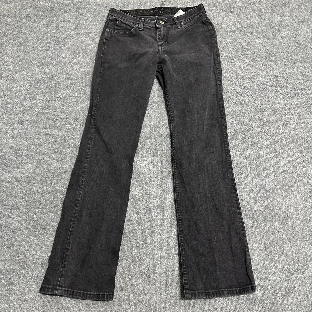 Wrangler Jeans Womens Size 7/8 Black Q-Baby Ultimate Bootcut Stretch Denim